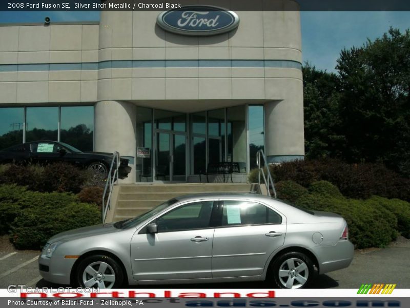 Silver Birch Metallic / Charcoal Black 2008 Ford Fusion SE