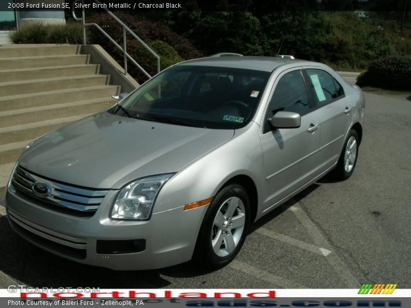 Silver Birch Metallic / Charcoal Black 2008 Ford Fusion SE