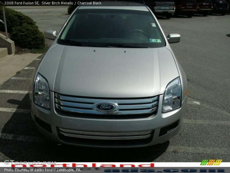 Silver Birch Metallic / Charcoal Black 2008 Ford Fusion SE