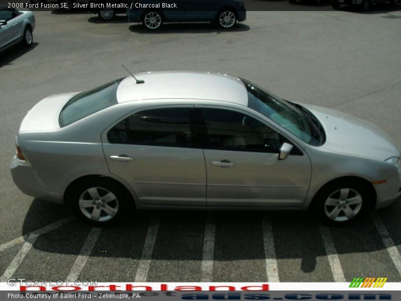Silver Birch Metallic / Charcoal Black 2008 Ford Fusion SE