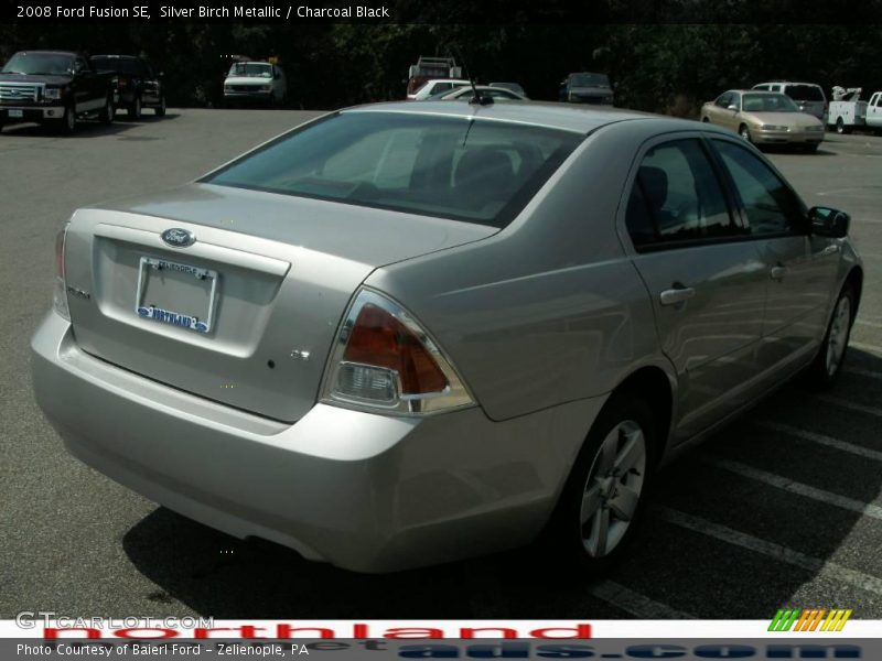 Silver Birch Metallic / Charcoal Black 2008 Ford Fusion SE