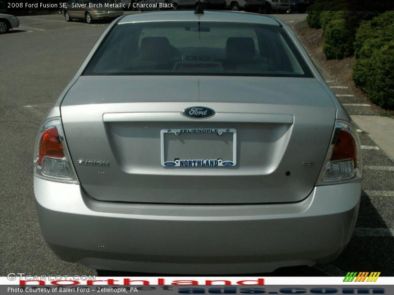 Silver Birch Metallic / Charcoal Black 2008 Ford Fusion SE