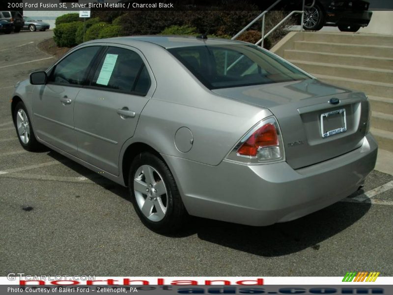 Silver Birch Metallic / Charcoal Black 2008 Ford Fusion SE