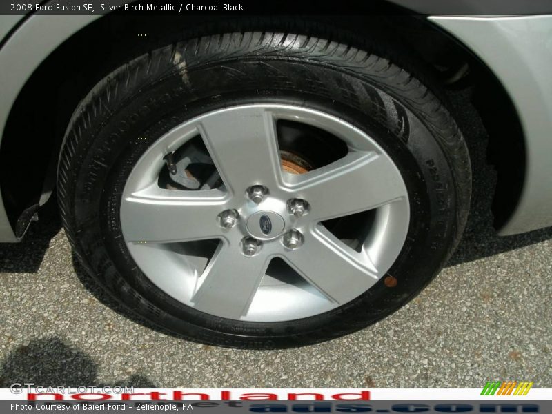 Silver Birch Metallic / Charcoal Black 2008 Ford Fusion SE