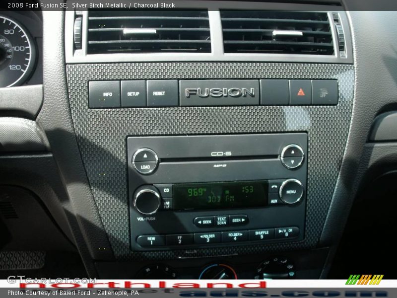 Silver Birch Metallic / Charcoal Black 2008 Ford Fusion SE