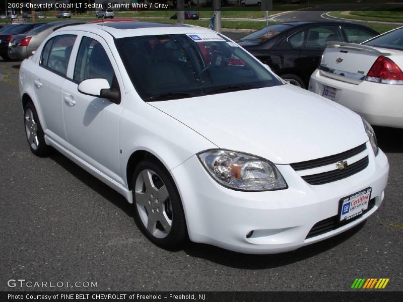 Summit White / Gray 2009 Chevrolet Cobalt LT Sedan