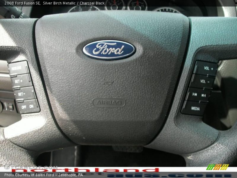 Silver Birch Metallic / Charcoal Black 2008 Ford Fusion SE