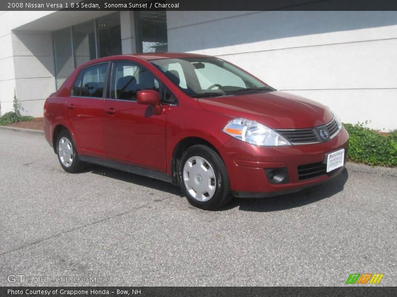 Sonoma Sunset / Charcoal 2008 Nissan Versa 1.8 S Sedan