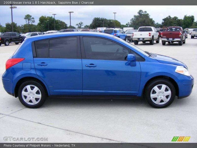 Sapphire Blue / Charcoal 2008 Nissan Versa 1.8 S Hatchback