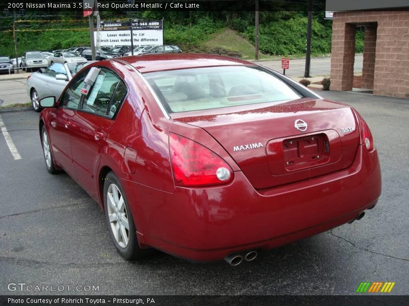 Red Opulence Metallic / Cafe Latte 2005 Nissan Maxima 3.5 SL