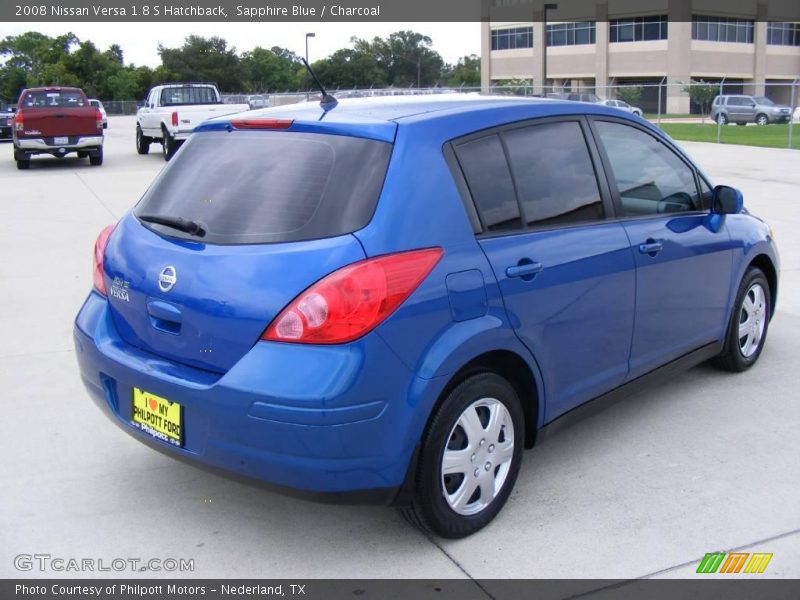 Sapphire Blue / Charcoal 2008 Nissan Versa 1.8 S Hatchback