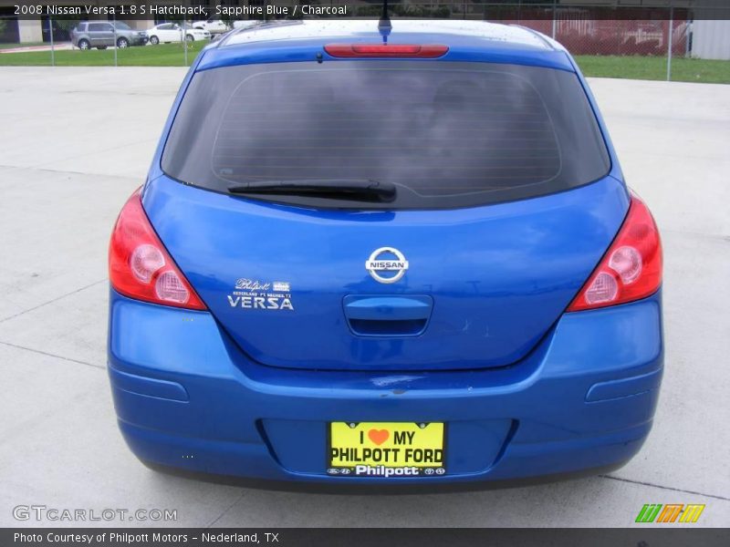 Sapphire Blue / Charcoal 2008 Nissan Versa 1.8 S Hatchback