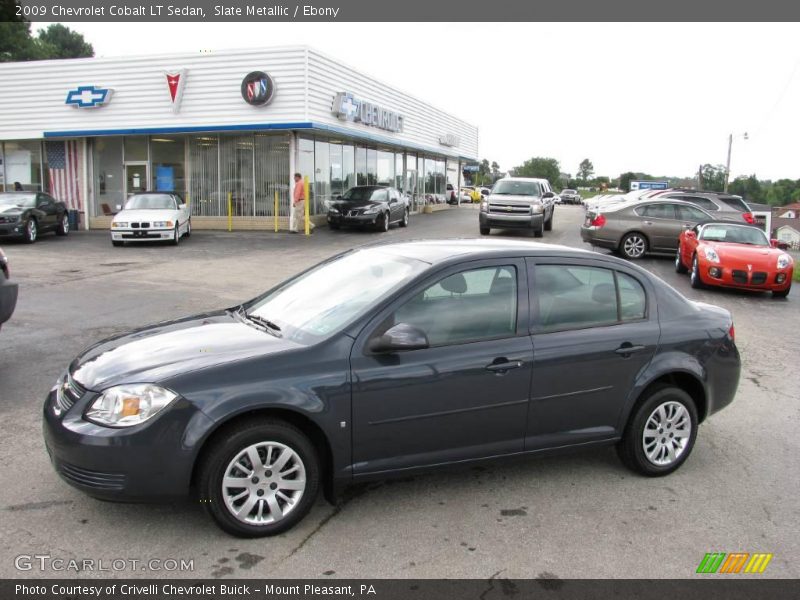 Slate Metallic / Ebony 2009 Chevrolet Cobalt LT Sedan