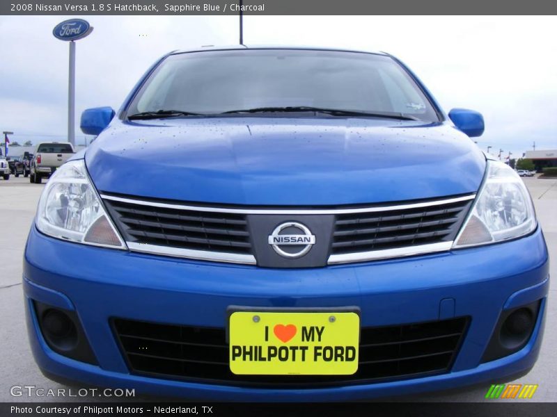 Sapphire Blue / Charcoal 2008 Nissan Versa 1.8 S Hatchback