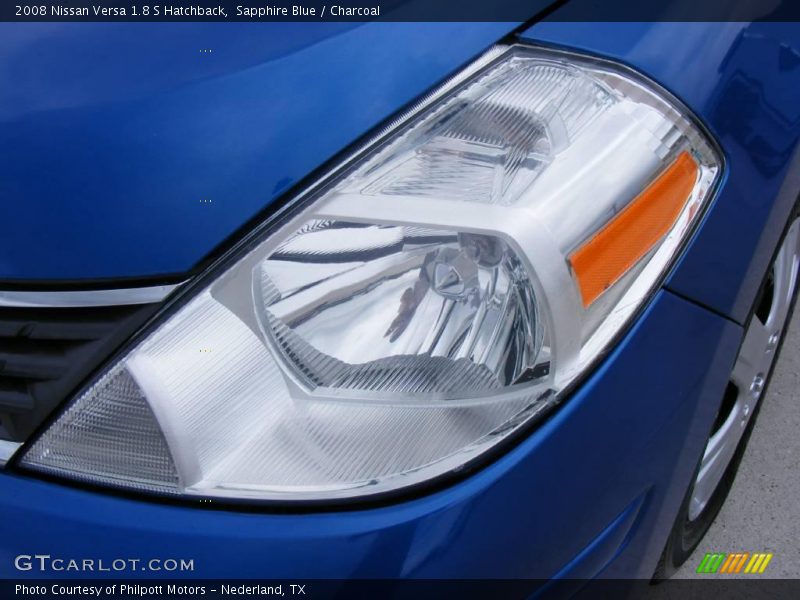 Sapphire Blue / Charcoal 2008 Nissan Versa 1.8 S Hatchback