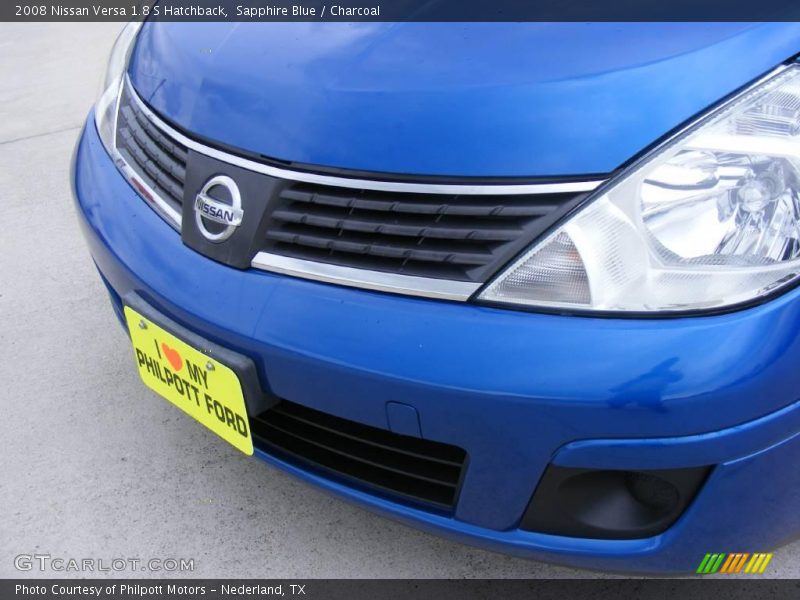 Sapphire Blue / Charcoal 2008 Nissan Versa 1.8 S Hatchback