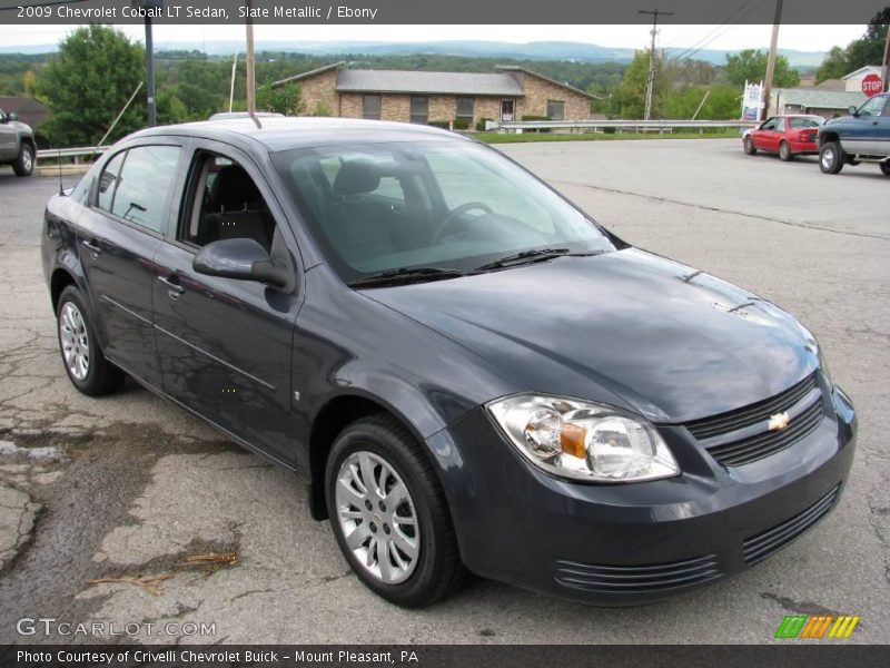 Slate Metallic / Ebony 2009 Chevrolet Cobalt LT Sedan