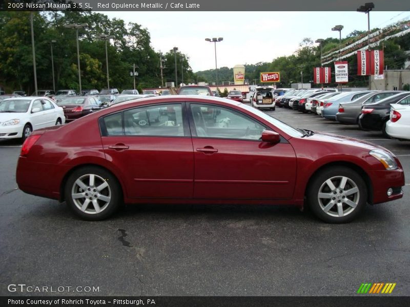 Red Opulence Metallic / Cafe Latte 2005 Nissan Maxima 3.5 SL