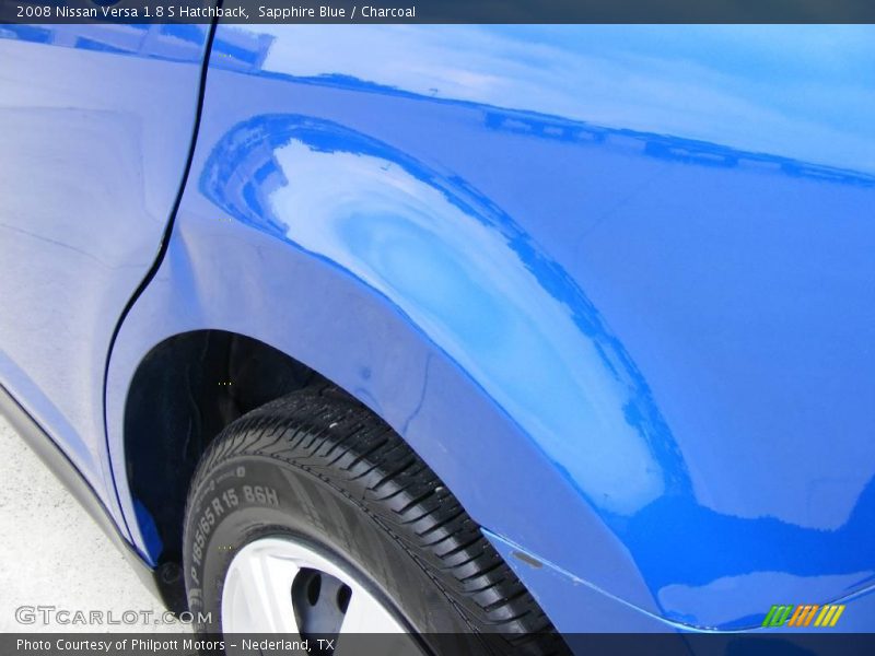 Sapphire Blue / Charcoal 2008 Nissan Versa 1.8 S Hatchback