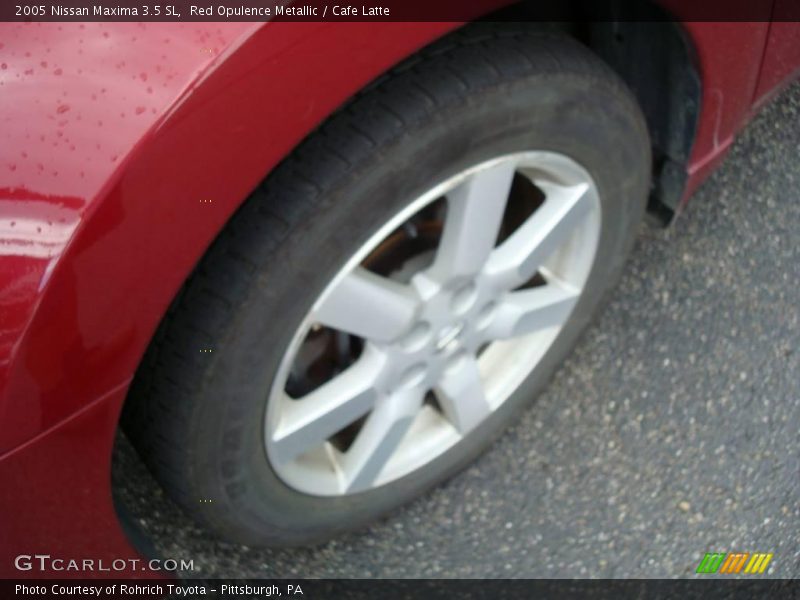 Red Opulence Metallic / Cafe Latte 2005 Nissan Maxima 3.5 SL