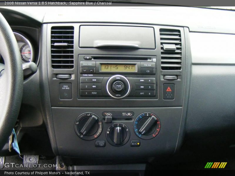 Sapphire Blue / Charcoal 2008 Nissan Versa 1.8 S Hatchback