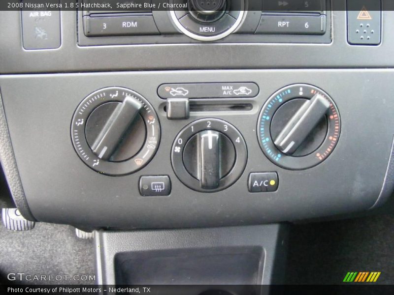 Sapphire Blue / Charcoal 2008 Nissan Versa 1.8 S Hatchback