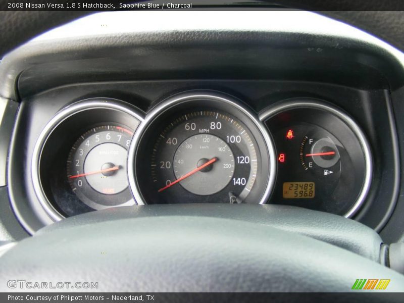 Sapphire Blue / Charcoal 2008 Nissan Versa 1.8 S Hatchback