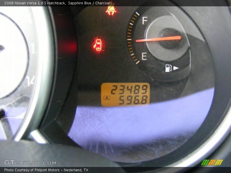 Sapphire Blue / Charcoal 2008 Nissan Versa 1.8 S Hatchback