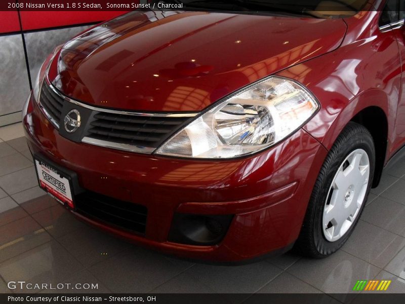 Sonoma Sunset / Charcoal 2008 Nissan Versa 1.8 S Sedan