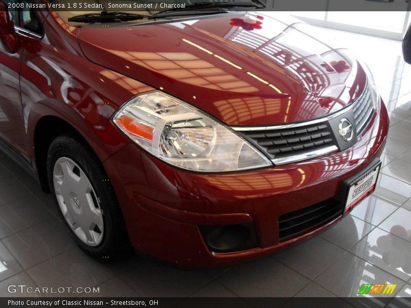 Sonoma Sunset / Charcoal 2008 Nissan Versa 1.8 S Sedan