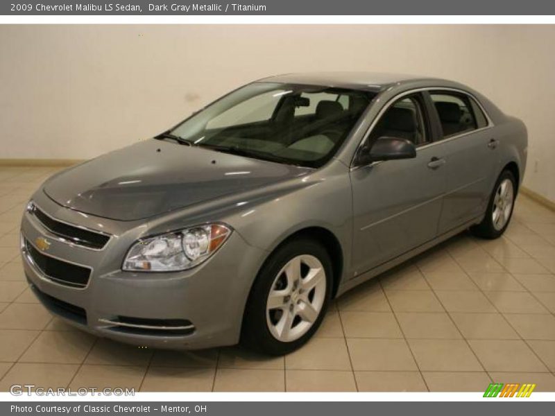 Dark Gray Metallic / Titanium 2009 Chevrolet Malibu LS Sedan