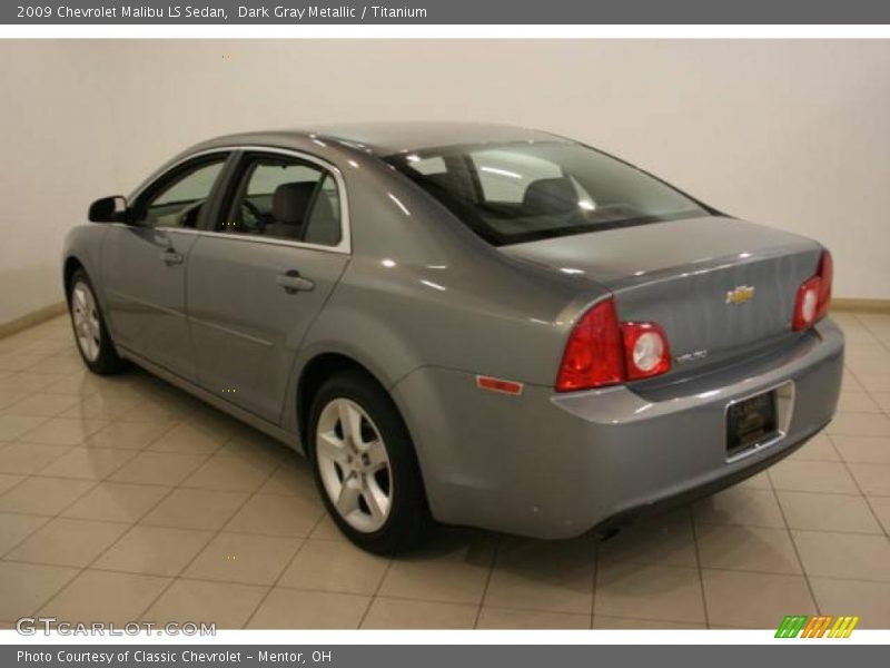Dark Gray Metallic / Titanium 2009 Chevrolet Malibu LS Sedan