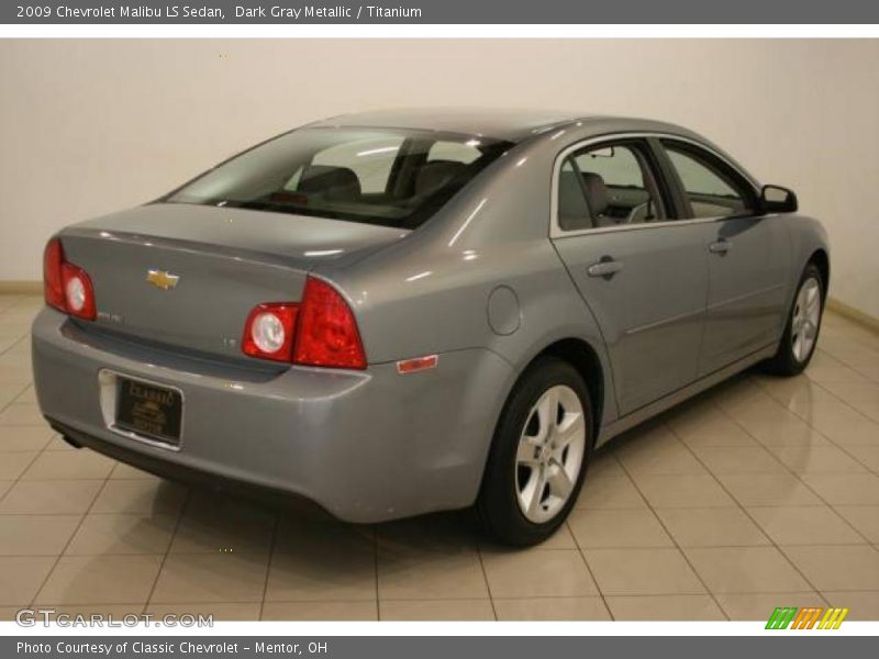 Dark Gray Metallic / Titanium 2009 Chevrolet Malibu LS Sedan