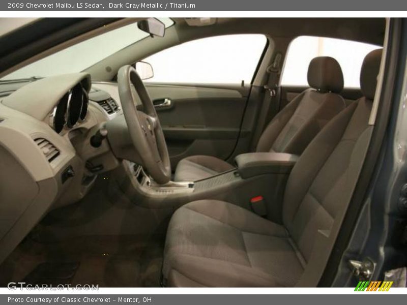 Dark Gray Metallic / Titanium 2009 Chevrolet Malibu LS Sedan