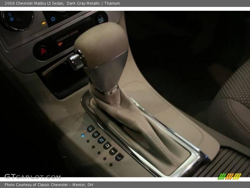 Dark Gray Metallic / Titanium 2009 Chevrolet Malibu LS Sedan