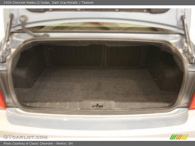 Dark Gray Metallic / Titanium 2009 Chevrolet Malibu LS Sedan