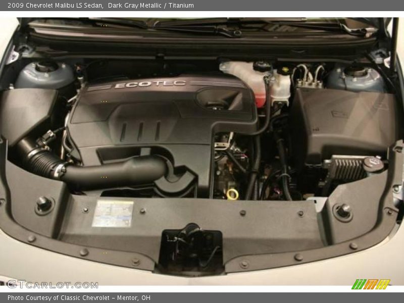 Dark Gray Metallic / Titanium 2009 Chevrolet Malibu LS Sedan