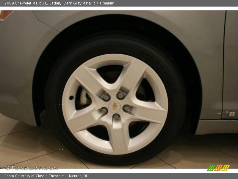 Dark Gray Metallic / Titanium 2009 Chevrolet Malibu LS Sedan