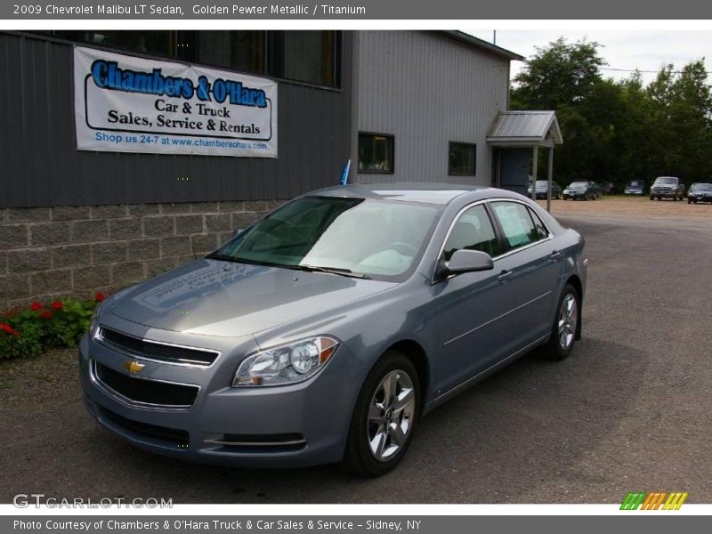 Golden Pewter Metallic / Titanium 2009 Chevrolet Malibu LT Sedan