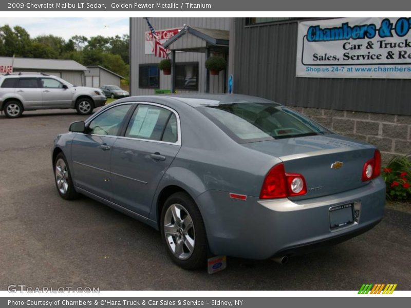 Golden Pewter Metallic / Titanium 2009 Chevrolet Malibu LT Sedan