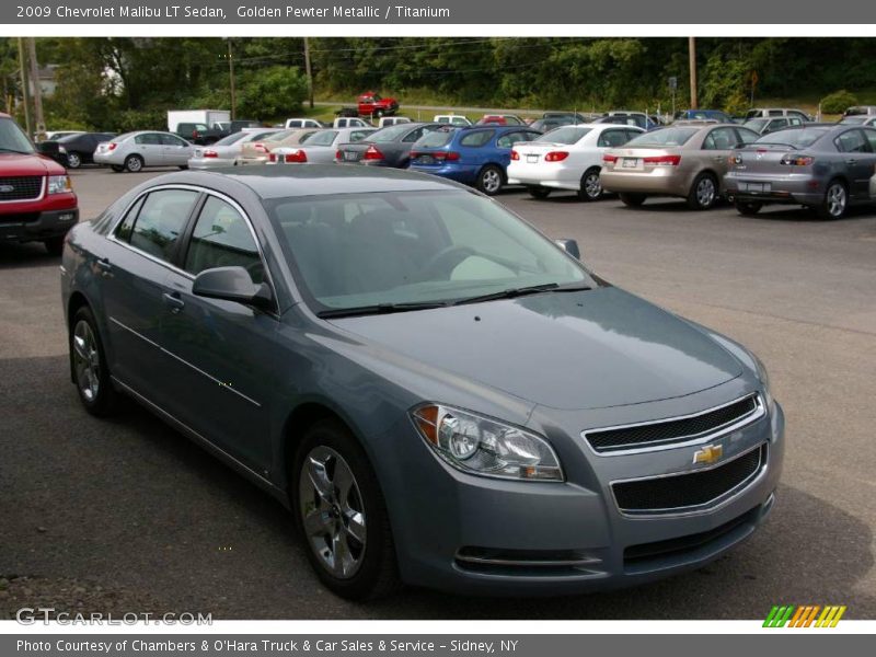 Golden Pewter Metallic / Titanium 2009 Chevrolet Malibu LT Sedan