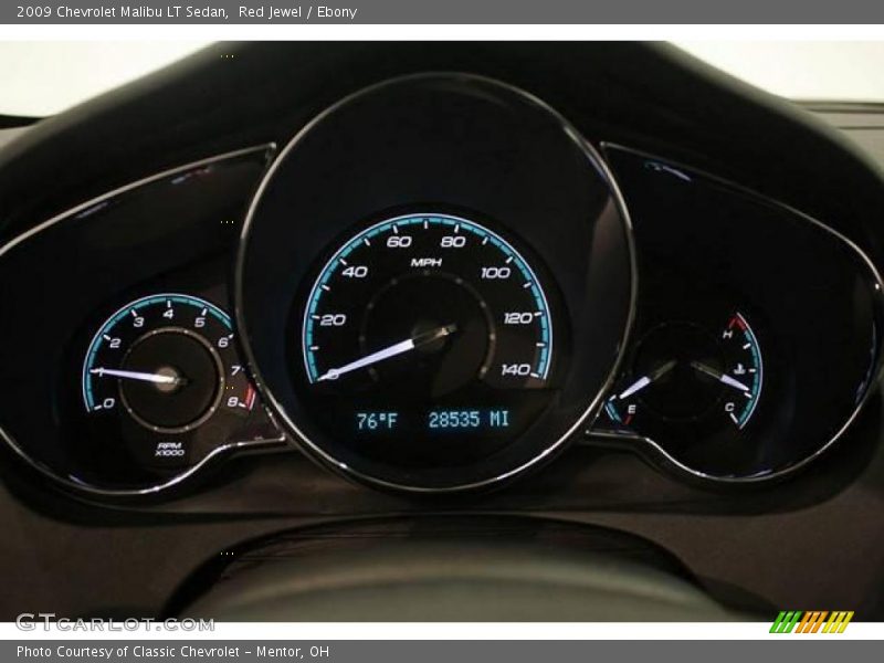 Red Jewel / Ebony 2009 Chevrolet Malibu LT Sedan