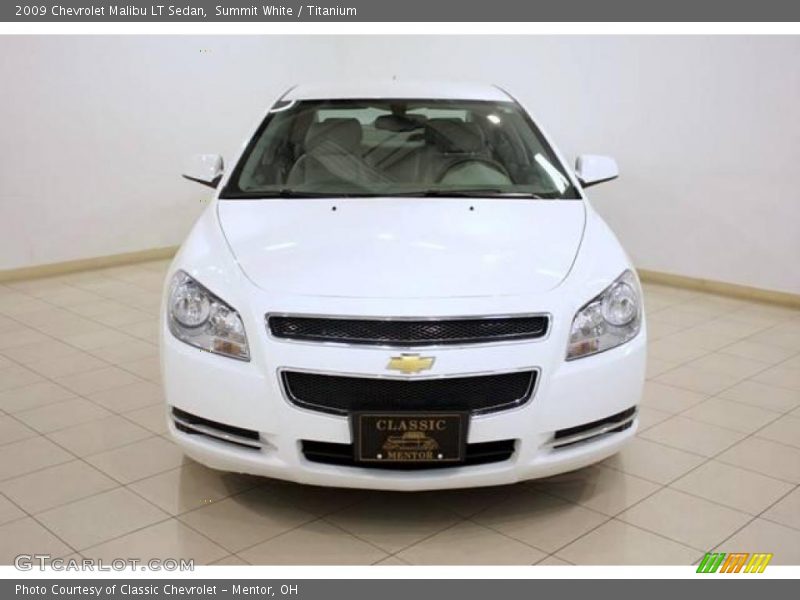 Summit White / Titanium 2009 Chevrolet Malibu LT Sedan