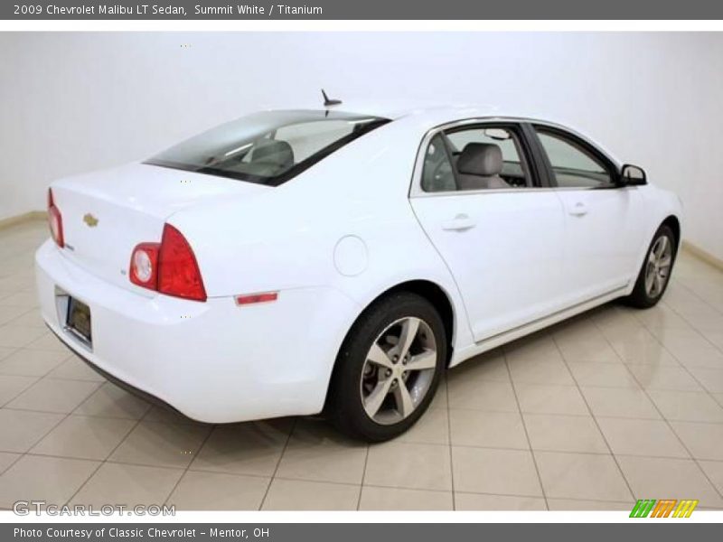 Summit White / Titanium 2009 Chevrolet Malibu LT Sedan