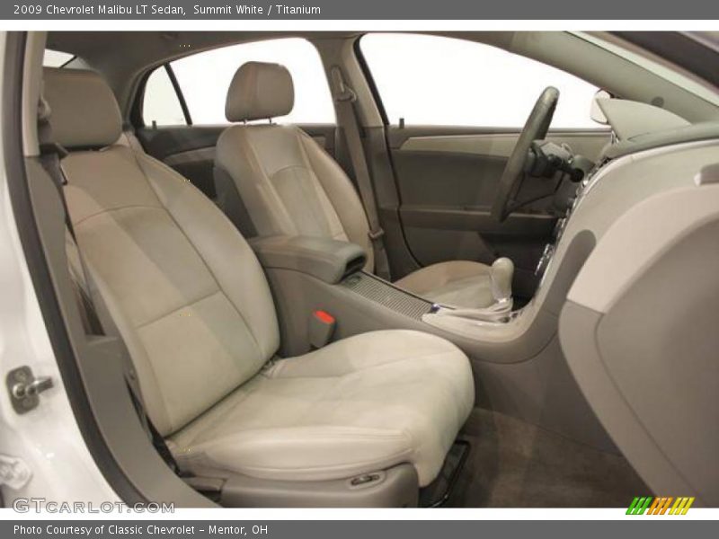 Summit White / Titanium 2009 Chevrolet Malibu LT Sedan