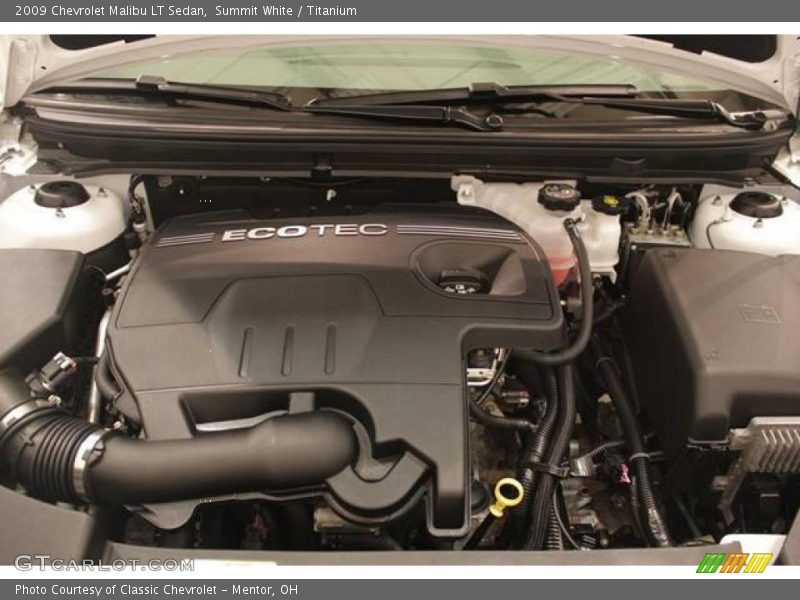 Summit White / Titanium 2009 Chevrolet Malibu LT Sedan