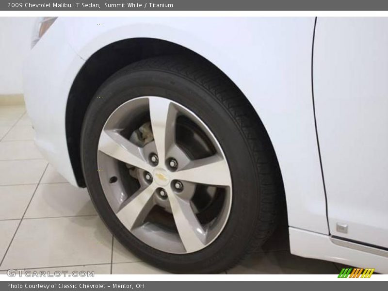 Summit White / Titanium 2009 Chevrolet Malibu LT Sedan
