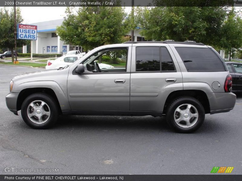 Graystone Metallic / Gray 2009 Chevrolet TrailBlazer LT 4x4