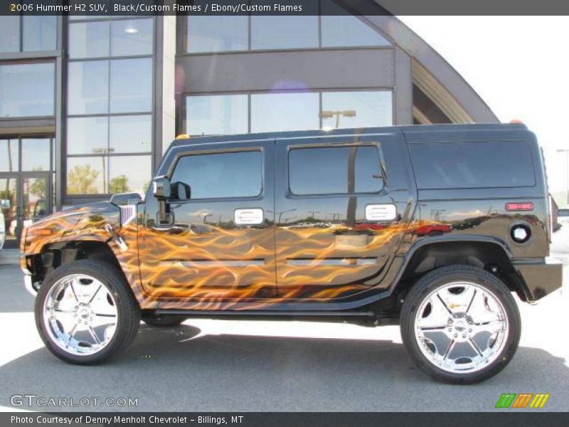 Black/Custom Flames / Ebony/Custom Flames 2006 Hummer H2 SUV