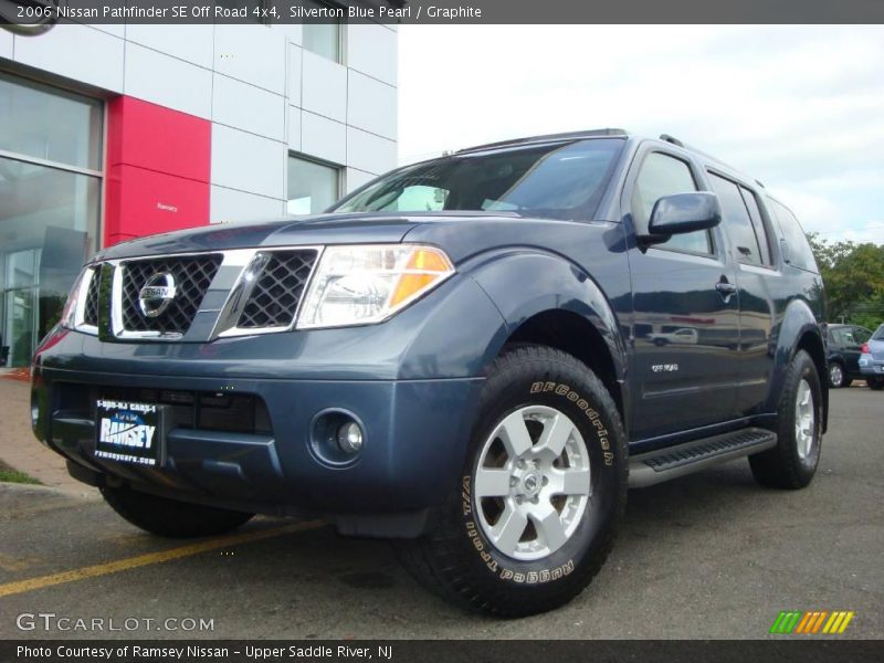 Silverton Blue Pearl / Graphite 2006 Nissan Pathfinder SE Off Road 4x4
